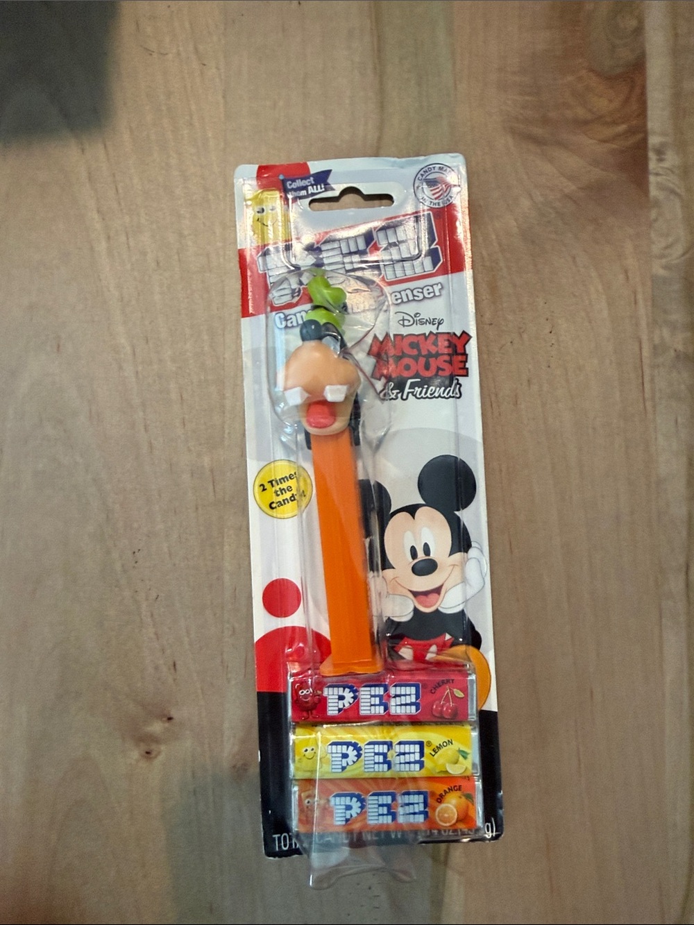 PEZ Disney Mickey Mouse & Friends Goofy PEZ Dispenser - Orange